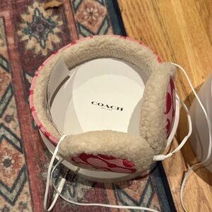 Coach Pink and Cream On-Ear Headphones